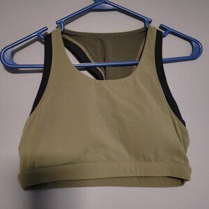 Modiv olive green sports bra